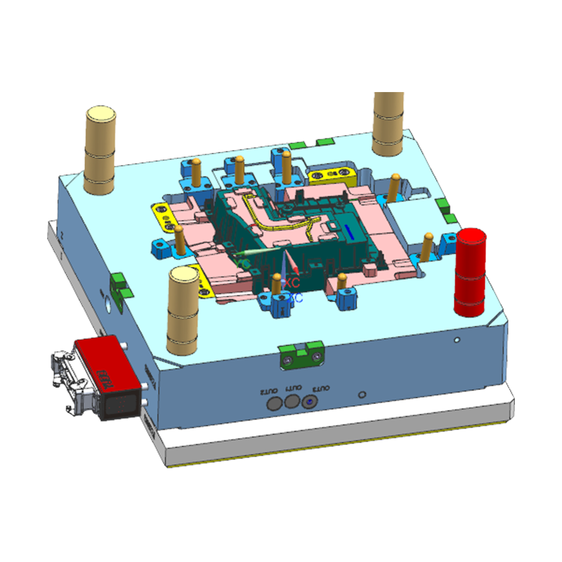 Push-To-Open Center Console Storage Injection Mould Push-To-Open Center Console Storage Injection Mould