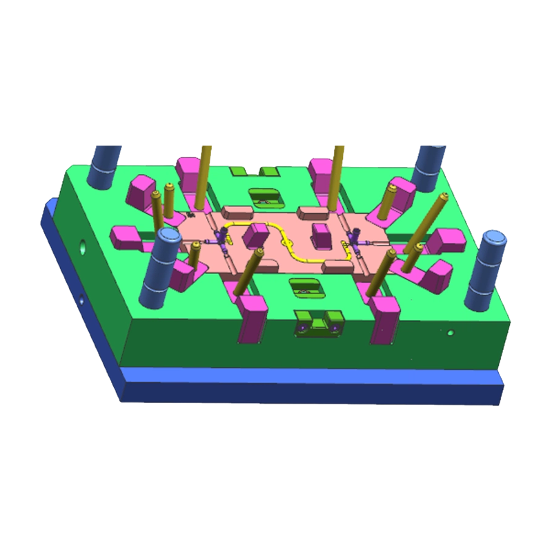 Mga Bahagi ng Plastic na 4-Way Connector Injection Mould